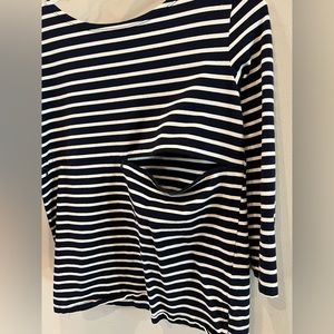 COPY - Nursing queen 3/4 length sleeve top with hidden zippers for nursing.